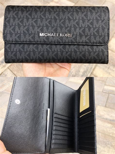 michael kors jet set keychain wallet|Michael Kors large trifold wallet.